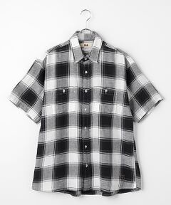 VAN / ヴァン シャツ・ブラウス | レギュラーカラーシャツ＜綿麻チェック＞＜リラックスフィット＞