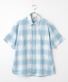 VAN / ヴァン シャツ・ブラウス | レギュラーカラーシャツ＜綿麻チェック＞＜リラックスフィット＞