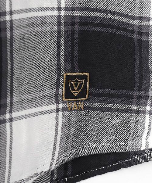 VAN / ヴァン シャツ・ブラウス | レギュラーカラーシャツ＜綿麻チェック＞＜リラックスフィット＞ | 詳細1