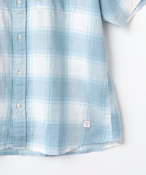 VAN / ヴァン シャツ・ブラウス | レギュラーカラーシャツ＜綿麻チェック＞＜リラックスフィット＞ | 詳細4