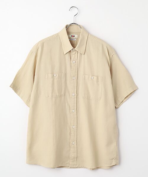 VAN / ヴァン シャツ・ブラウス | レギュラーカラーシャツ＜綿麻＞＜リラックスフィット＞ | 詳細1