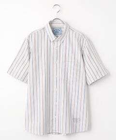 VAN / ヴァン シャツ・ブラウス | ショートBDシャツ＜ツイル＞＜ストライプ＞
