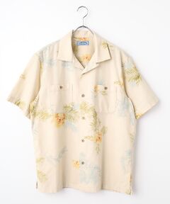 VAN / ヴァン シャツ・ブラウス | オープンカラーシャツ＜フラワープリント＞＜綿麻＞
