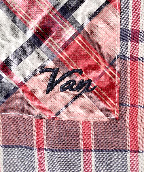 VAN / ヴァン シャツ・ブラウス | ダブルポケットBDシャツ＜マドラスチェック＞ | 詳細4