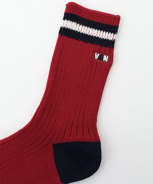 VAN / ヴァン ソックス | リブラインソックス＜ウィメンズ＞ | 詳細1