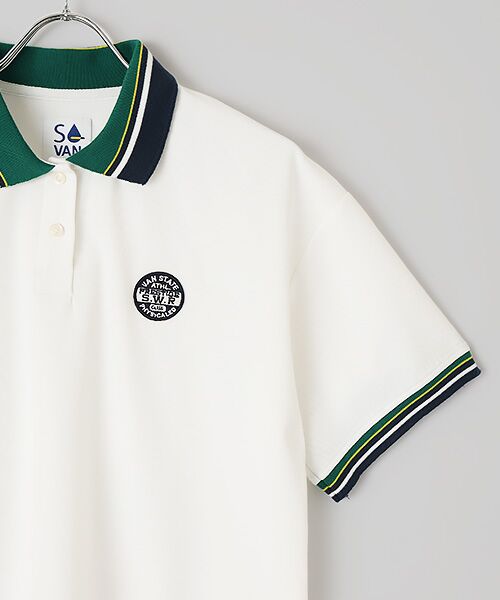 VAN / ヴァン ポロシャツ | ラインポロシャツ ＜VAN×Shower CLUB＞ ＜ウィメンズ＞ | 詳細2