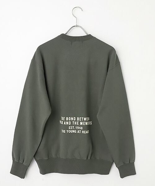 VAN / ヴァン スウェット | フロントアップリトレーナー | 詳細1