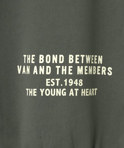 VAN / ヴァン スウェット | フロントアップリトレーナー | 詳細2