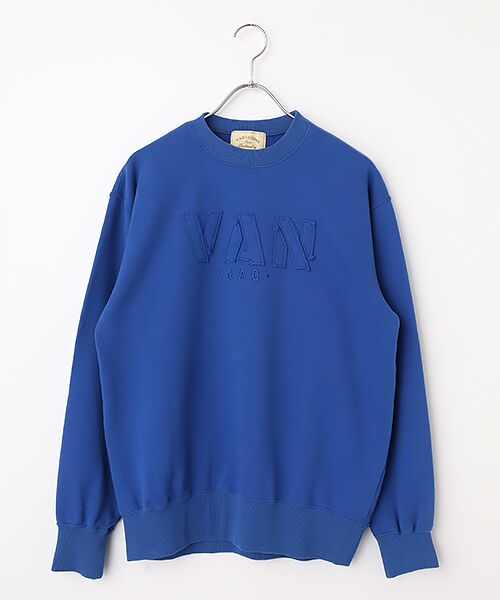 VAN / ヴァン スウェット | フロントアップリトレーナー（ブルー）