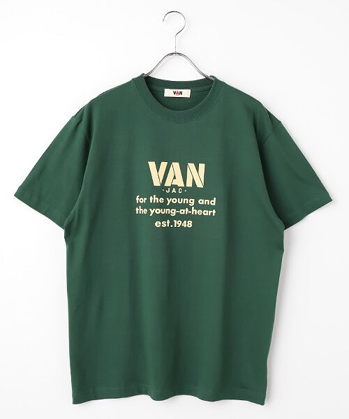 VAN / ヴァン Tシャツ | フロントロゴシャツ（グリーン）