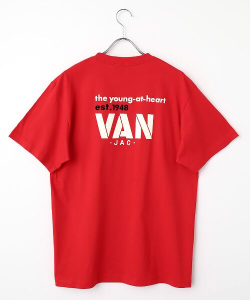 VAN / ヴァン Tシャツ | バックロゴシャツ（レッド）