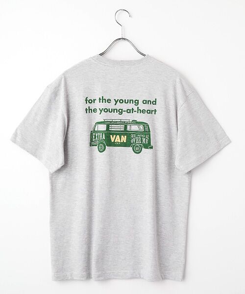 VAN / ヴァン Tシャツ | ポケットTシャツ＜クラシックバス＞（グレー）