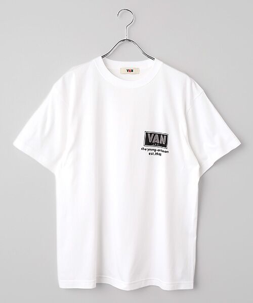 VAN / ヴァン Tシャツ | ワンポイントロゴTシャツ（ホワイト）