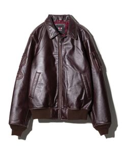 メンズ レザーブルゾン・ジャケット（条件：ブラウン系