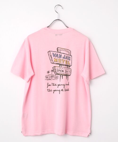 VAN / ヴァン Tシャツ | プリントTシャツ＜モーテル＞（ピンク）