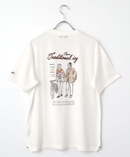VAN / ヴァン Tシャツ | プリントTシャツ＜アイビーピープル＞（ホワイト）