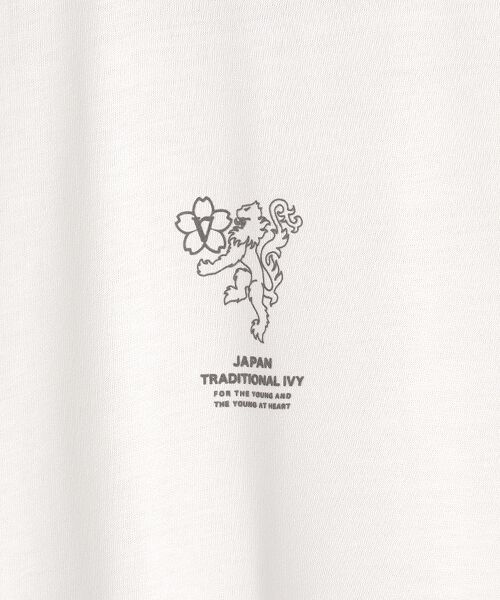 VAN / ヴァン Tシャツ | プリントTシャツ＜桜獅子ワンポイント＞ | 詳細1