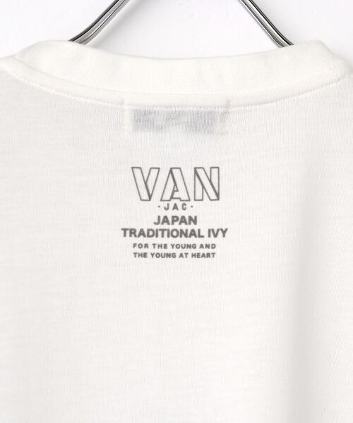 VAN / ヴァン Tシャツ | プリントTシャツ＜桜獅子ワンポイント＞ | 詳細2