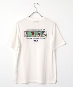VAN / ヴァン Tシャツ | プリントTシャツ＜アイビーブロックイラスト＞