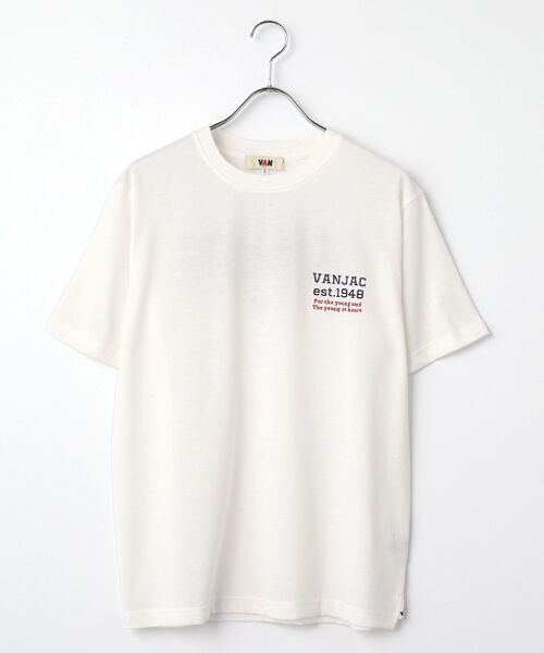 VAN / ヴァン Tシャツ | プリントTシャツ＜アイビーブロックイラスト＞ | 詳細1