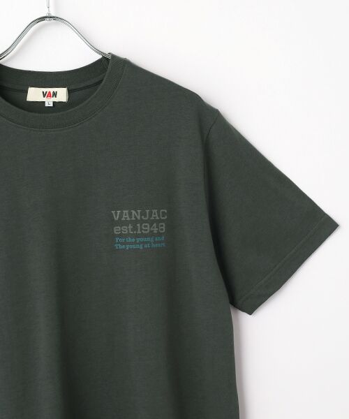 VAN / ヴァン Tシャツ | プリントTシャツ＜アイビーブロックイラスト＞ | 詳細5