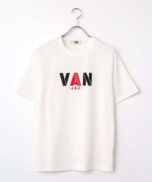 VAN / ヴァン Tシャツ | プリントTシャツ＜VANロゴ＞（ホワイト）