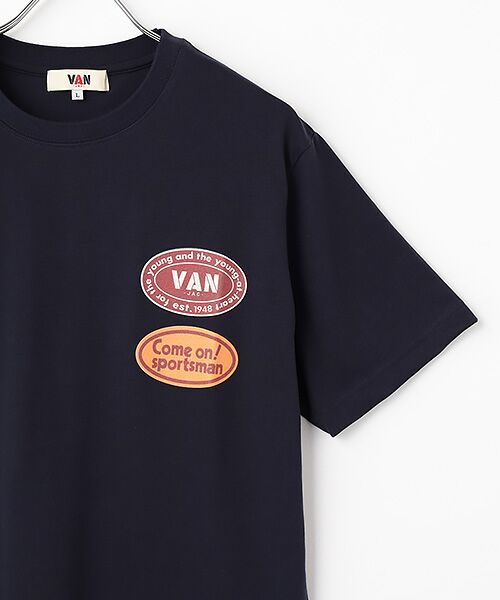 VAN / ヴァン Tシャツ | プリントTシャツ＜フロッキーワッペン＞ | 詳細5