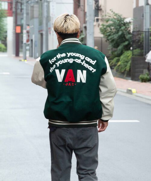 VAN / ヴァン レザーブルゾン・ジャケット | プレミアムスタジアムジャンパー<88’復刻モデル><受注生産><2026年11月下旬以降配送> | 詳細12