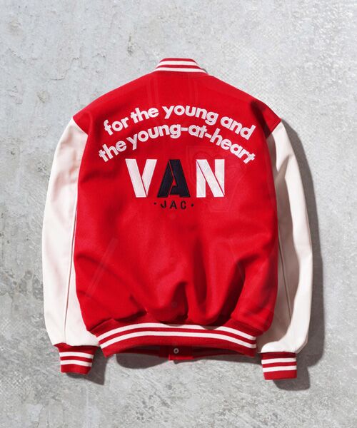 VAN / ヴァン レザーブルゾン・ジャケット | プレミアムスタジアムジャンパー<88’復刻モデル><受注生産><2026年11月下旬以降配送> | 詳細14