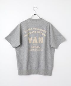 VAN / ヴァン カットソー | ミニ裏毛半袖トレーナー＜アーチロゴ＞