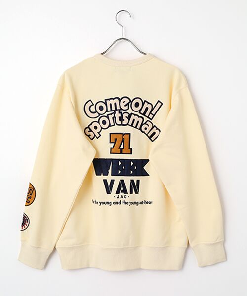 VAN / ヴァン スウェット | トレーナー ＜COME ON! SPORTSMAN＞（クリーム）