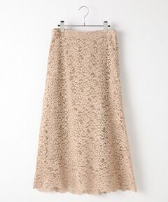 VERSEAU / ヴェルソー ロング・マキシ丈スカート | {洗える｝レースマキシスカート