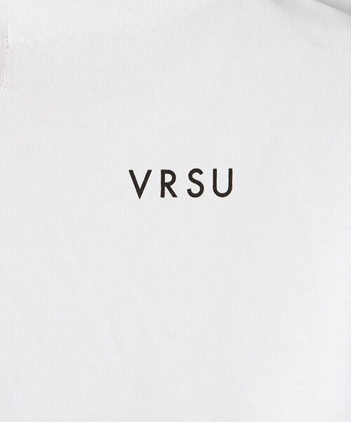 VERSEAU / ヴェルソー Tシャツ | ｛洗える・接触冷感・UVカット｝ボトルネックロゴT | 詳細1