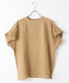 VERSEAU / ヴェルソー その他トップス | フレンチリネン ボトルネックエポーレットトップス