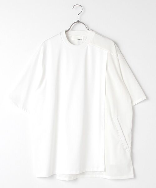 Verseau / ヴェルソー Tシャツ | 【ユニセックス】レイヤードストライプTシャツ「7 days Ｔシャツシリーズ - Monday」（ホワイト）