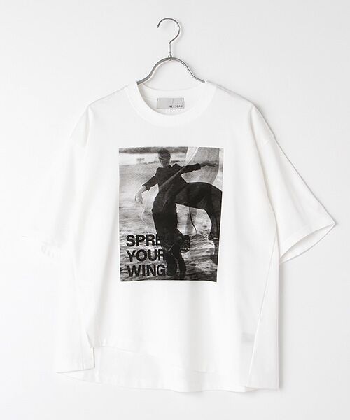 Verseau / ヴェルソー Tシャツ | ｛洗える｝｛接触冷感｝｛UVカット｝フォトプリントTシャツ（ブラック）
