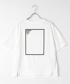 ｛接触冷感｝｛UVカット｝フレームプリントTシャツ