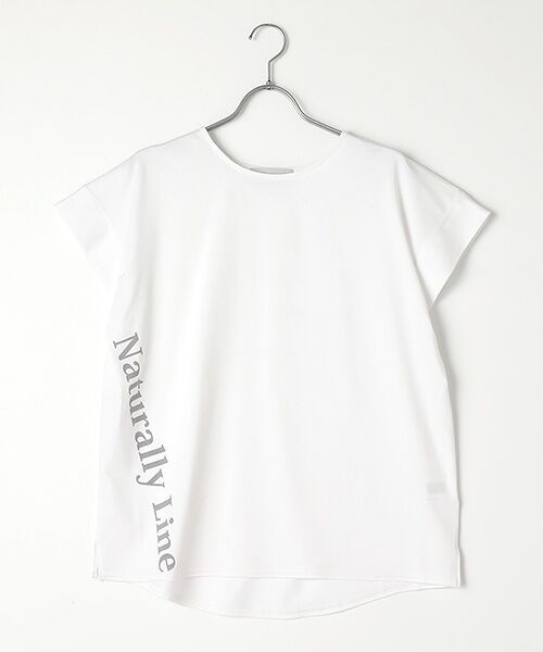 Verseau / ヴェルソー Tシャツ | [洗える]接触冷感　タックロゴTシャツ（ホワイト）