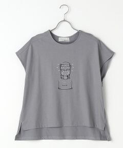 [洗える]接触冷感　ランタンプリントTシャツ