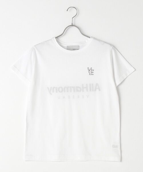 Verseau / ヴェルソー Tシャツ | [洗える]接触冷感　ベーシックロゴTシャツ（ホワイト）