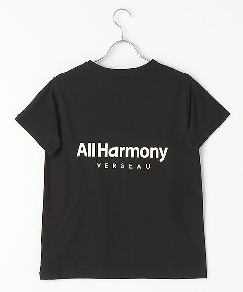 Verseau / ヴェルソー Tシャツ | [洗える]接触冷感　ベーシックロゴTシャツ（ブラック）