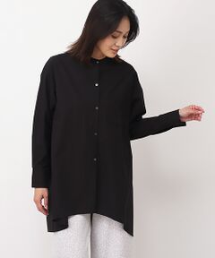 VERSEAU / ヴェルソー シャツ・ブラウス | バックスリットスタンドカラーシャツ