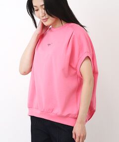 ワンポイントロゴボリュームトップス