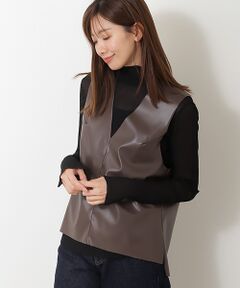 VERSEAU / ヴェルソー ベスト | エコレザーカットオフ・ベスト