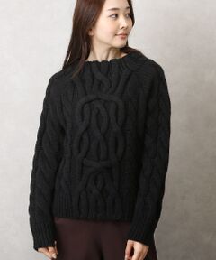VERSEAU / ヴェルソー ニット・セーター | ボリュームケーブルハンドニット
