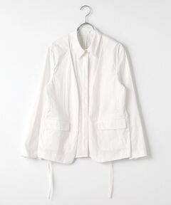 VERSEAU / ヴェルソー ノーカラージャケット | 2WAY肩かけシャツジャケット