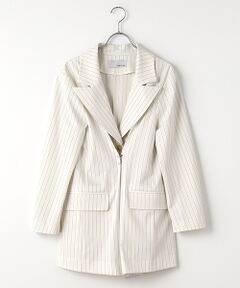 VERSEAU / ヴェルソー テーラードジャケット | 2WAYロングストライプジャケット