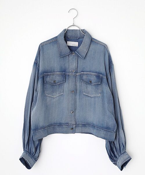 VERSEAU/ヴェルソー シアーボリュームスリーブGジャン インディゴ フリー