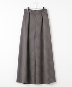 VERSEAU / ヴェルソー スラックス・ドレスパンツ | ストライプスーパーワイドパンツ