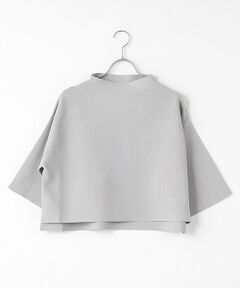 ヴェルソー VERSEAU モックネックニットツィードプルオーバー